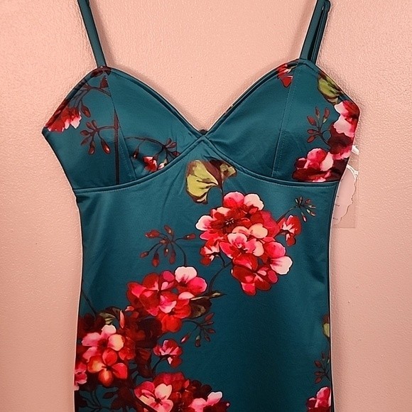 scy Y2K style floral mini dress NWT size small - Picture 2 of 16